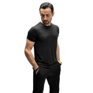 <b>Black</b> Mens Short Sleeve Crew Neck T <b>Shirt</b> Slim Fit Casual <b>Tee</b> Athletic Sportswear Workout Running Gym Training <b>Shirt</b> Custom - Product Image 1
