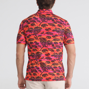 Chemises polo pour hommes respirantes, entièrement personnalisées avec logo imprimé, amples, unies, à manches courtes, de haute qualité, en gros, sublimation - Product Image 2