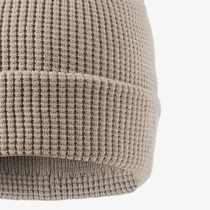 Gorro de Punto de Color Único Más Vendido, con Puño Acanalado, Cálido para Invierno, Casual, para Exteriores, Material Acrílico, Fabricante OEM - Product Image 4