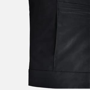 Trendy Men Casual <b>Leather</b> Vest Stylish <b>Retro</b> Sleeveless <b>Jacket</b> Breathable Fashionable Motorcycle Biker Slim Fit Autumn - Product Image 4