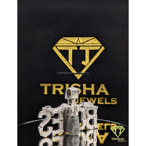 Colgante de calaveras de diseñador con diamante cultivado en laboratorio, plata de ley 925, cadena de lujo estilo hip hop de Trisha Jewels - Product Image 5