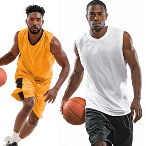 Football Basketball Uniform V-Neck Football Sleeveless Single Tops Sportswear Basketball Jersey Football Shorts Set - Product Image 1