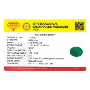 Natural Loose Emerald 4.9 Carat Certified Gemstone for Fine Jewelry - Product Image 4