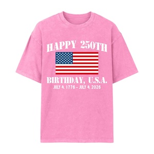 เสื้อยืดครบรอบ 250 ปี สหรัฐอเมริกา ลายธงชาติอเมริกัน รุ่นคลาสสิก ยูนิเซ็กส์ ผ้าฝ้าย 100% คอกลม ทรงปกติ - Product Image 5