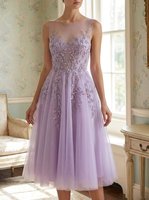 Robe de soirée élégante de luxe, style arabe de Dubaï, longueur genou, 100 % polyester écologique, richement ornée de perles et de sequins faits à la main