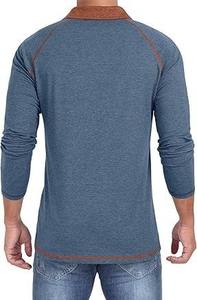Chemise de golf pour homme Kivotech à manches longues, personnalisée, tricotée, 100% coton, respirante, séchage rapide, haute qualité, vente en gros - Product Image 6
