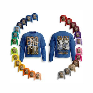 Nueva Llegada, Camiseta de Doble Capa a la Moda, Manga Corta, Apliques Bordados, 100% Algodón, Marca de Ropa Urbana, Cuello Redondo, Estilo Casual Hip Hop - Product Image 1