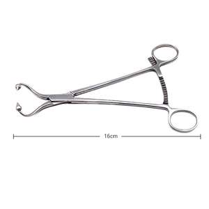 Pinzas de sujeción para placas óseas de acero inoxidable 16cm 20cm, instrumentos quirúrgicos reutilizables al por mayor para ortopedia, OEM de Dentavex - Product Image 1
