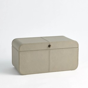 Boîte de rangement en bois rectangulaire avec couvercle, design minimaliste, 1 couche, fermeture à charnière pour articles divers - Product Image 6