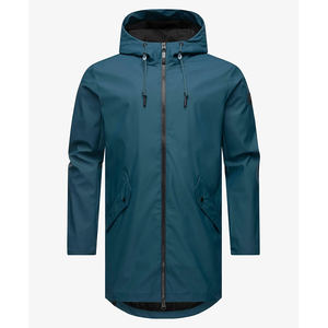 Chaqueta Cortavientos Impermeable Unisex, Chaqueta de Lluvia Cortavientos de Longitud Media, Ropa Ligera para Exteriores, Fabricante OEM Personalizado - Product Image 1