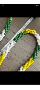 Collar de cuentas colorido de moda de 70 cm, accesorio de joyería con cuentas redondas para uso diario - Product Image 5