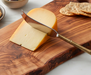 Juego de cuchillos para queso con mango dorado, 4 piezas, espátula y tenedor de acero inoxidable para tabla de charcutería - Product Image 5