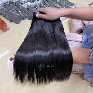 Mèches de cheveux humains lisses à cuticules alignées de qualité Remy préférées du client Perruque Vietnam à dentelle complète Tissage de cheveux - Product Image 3