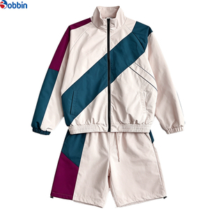 Conjuntos Deportivos Personalizados para Mujer y Hombre, Ropa de Entrenamiento, Chaqueta Cortavientos Personalizada, Conjunto de Verano con Pantalones Cortos y Sudadera con Capucha para Hombre, Venta al Por Mayor - Product Image 5
