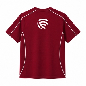 เสื้อยืดเทอร์รี่ชายแบบมีแถบขอบสำหรับนักกีฬา |   เสื้อยืดคอกลมสีน้ำตาลแดง Maroon Sports |   เสื้อผ้าลำลองสตรีทแวร์แบบสั่งทำพิเศษ พิมพ์ลาย ระบายอากาศได้ดี เป็นมิตรกับสิ่งแวดล้อม - Product Image 3