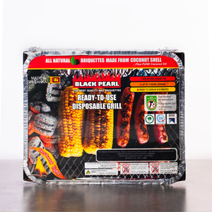 Parrillas de barbacoa de carbón de cáscara de coco de alto rendimiento de aluminio desechable para fiestas de parrilla memorables y reuniones familiares - Product Image 1