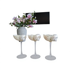 Seashell Conch Cup Wine <b>Glass</b> Martini <b>Goblet</b> Cocktail Stemware Drinkware Reusable Portable Beach Wedding Birthday Party - Product Image 1