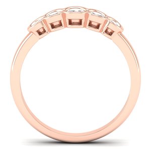 Anillo de compromiso de plata de ley 925 con moissanita REYES, precio al por mayor, minimalista, para mujer, anillo de boda, joyería fina para ella. - Product Image 4
