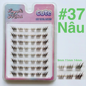 Self <b>Adhesive</b> Cruelty-Free Glossy Synthetic Hair <b>Eyelashes</b> Natural Look No Glue Needed DIY Lash Clusters <b>Reusable</b> Lashes for - Product Image 6
