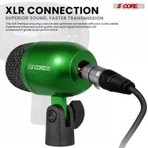 Kit de Micrófonos Profesionales de Condensador Cardioide XLR de 5 Núcleos para Conga, Snare y Tom - Product Image 6