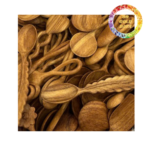 Ensemble de cuillères en bois écologiques, fabriquées à la main, en bois naturel, vaisselle de cuisine, cadeau, fabricant OEM pour restaurants - Product Image 4