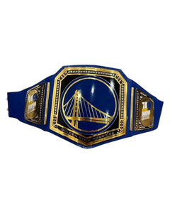 Cinturón de Campeonato de los Golden State Warriors, Talla Adulto, Placas de Latón de 2 mm, Cuero Original, Artículo Coleccionable para Fanáticos del Baloncesto - Product Image 1