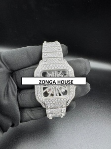 Men's Luxury Stainless Steel Square <b>Mechanical</b> <b>Watch</b> 41 mm Analog Automatic Moissanite Sapphire Crystal Folding Clasp Vintage - Product Image 1