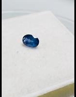 Saphir bleu naturel certifié IGI, taille ovale, 1,03 ct, qualité AAA, avec un lustre sublime, belle couleur, parfait pour la polissage.