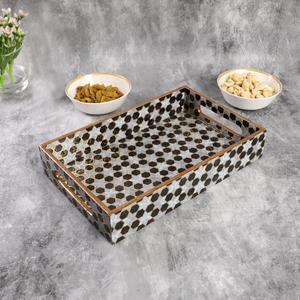 Enamel Tray with Vintage Print Catering Enamel Serving Tray Decorative Kitchen Enamel Tray Enamel Tray for Outdoor Use - Product Image 6