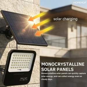 Lámpara Solar LED para Exteriores HOMEHOP de 300W, Automática, Impermeable, para Hogar, Jardín, Patio, Pared y Uso Interior - Product Image 4