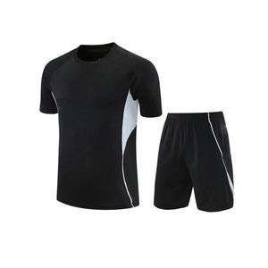 Maillots de football unisexes personnalisés, ensembles de tenues de football à séchage rapide, 100% polyester, logo à pois sur le devant, ensemble de vêtements de football - Product Image 3