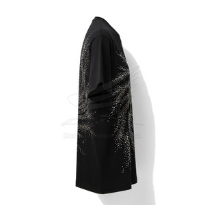 T-shirt pour homme à manches courtes en coton 100% respirant, col rond, style unique, décontracté, avec strass, haute qualité, meilleur prix - Product Image 3