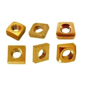 Premium brass square nuts threaded <b>fasteners</b> high strength corrosion resistant industrial hardware fittings bulk supply - Product Image 3