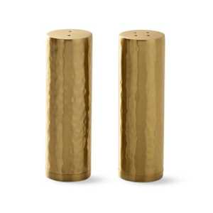 Polished Chrome Metal <b>Salt</b> and Pepper Shakers Classic Hourglass Shape Traditional Dining Table Spice Seasoning Dispenser - Product Image 2