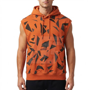 Sweats à capuche sans manches pour hommes, coupe ample, en coton, pour la gym, l'entraînement, le sport, vêtements décontractés, tissu respirant - Product Image 3