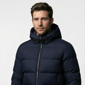 2025 mode coréenne hiver Bomber veste unisexe chaud solide Moto et motard Style réversible imperméable avant Logo grande taille toile - Product Image 1
