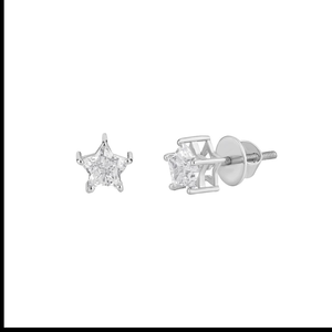 Collier pendentif en forme d'étoile en diamant, argent 925, sertissage minimaliste à griffes, à porter tous les jours, unisexe, bijoux fins - Product Image 2
