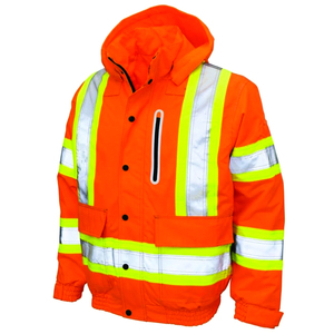 Reflective Work Jacket High Visibility Protective <b>Clothing</b> for Survey Teams Maintenance Crews and Outdoor Workers - Product Image 1