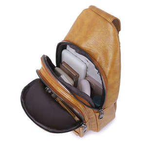 Sac bandoulière messager en polyester imperméable de qualité supérieure avec imprimé décoratif pour hommes et femmes - Product Image 6