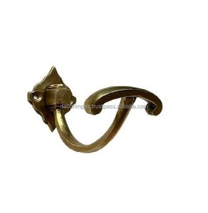 <b>Wall</b> Decor Brass Jacket Hanger Handmade Design Cloths <b>Hook</b> Can Be Used <b>For</b> Home Decor Or As A <b>Wall</b> Hanging - Product Image 2