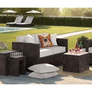 Gato balinés en hojas de otoño almohada decorativa lavable a máquina 18H x 18W para interior y exterior para sofá cama y decoración de Patio - Product Image 3