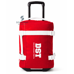 Delta | Sigma | Theta Sorority Cordura Trolley Bag Large Capacity Cabin Size Wheeled Carry-On Durable Rolling Travel <b>Suitcase</b> - Product Image 1
