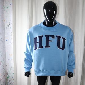 Sweat-shirts HFU à col montant 450 GSM, broderie personnalisée avec nom, coupe ample et carrée, 100% coton molletonné French Terry - Product Image 4
