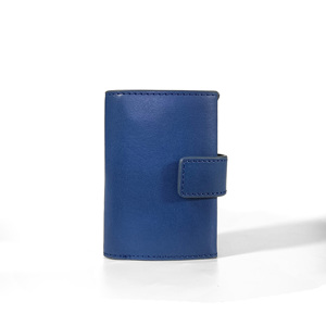 New Released Tilonstar Pop-up <b>Wallet</b> Castello Oiled Waxy Leather Aluminum Card Holder Button <b>RFID</b> Protection Black Brown Navy - Product Image 2