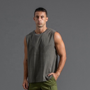 Débardeur décontracté pour homme, rouge uni, col rond, tricoté, sans manches, respirant, coupe classique, style musculaire - Product Image 6