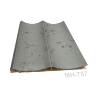 Melinco Indoor Arc Panneau mural de luxe Foshan Fabricants Law Price Wpc Panneau mural Protection de l'environnement Décoration murale commerciale