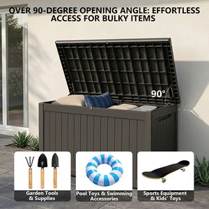 Contenitore da Esterno Impermeabile in Resina da 230 Galloni con Chiusura a Chiave per Cuscini da Patio e Attrezzi da Giardino - Product Image 6