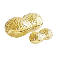 Bol décoratif unique en aluminium poli, écologique, brodé, design artistique irrégulier, bol à fruits contemporain