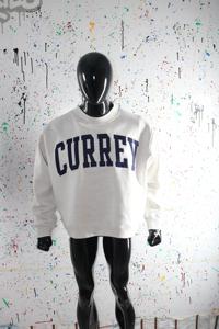 CURREY ASH GRREY <b>Mock</b> <b>Neck</b> Sweatshirt 100% BLUE Applique Embroidery wide <b>neck</b> Sweatshirt Finer Threads - Product Image 2
