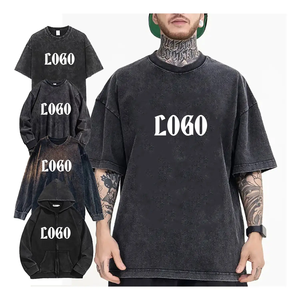 เสื้อยืดแขนสั้นผลิตในปากีสถาน ผ้าฝ้าย 100% หนา 220GSM ซักย้อมแบบแอซิดวอช สไตล์ฮิปฮอป เสื้อยืดเปล่าสำหรับผู้ชาย ปี 2025 - Product Image 6
